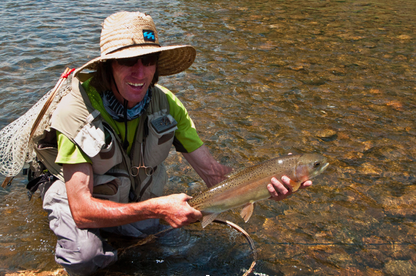 A fishing guide at Marble Basecamp, home to the outdoor education initiative supported by AVLT to foster a connection between nature and the middle school students of Marble, Colorado